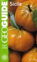 Couverture du livre « GEOguide ; Sicile (édition 2007-2008) » de Vinon/Bolle/Gue aux éditions Gallimard-loisirs