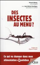 Couverture du livre « Des insectes au menu » de Vincent Albouy aux éditions Quae