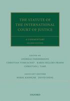 Couverture du livre « The Statute of the International Court of Justice: A Commentary » de Andreas Zimmermann aux éditions Oup Oxford