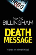 Couverture du livre « DEATH MESSAGE » de Mark Billingham aux éditions Little Brown Uk