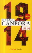 Couverture du livre « 1914 » de Luciano Canfora aux éditions Flammarion