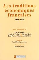 Couverture du livre « Traditions economiques francaises 1848-1939 » de  aux éditions Cnrs