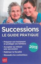 Couverture du livre « Successions 2015 » de Sylvie Dibos-Lacroux aux éditions Prat