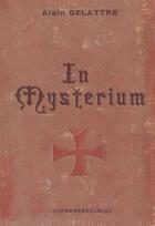 Couverture du livre « In mysterium » de Alain Delattre aux éditions Presses Du Midi