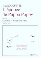 Couverture du livre « L'Epopee De Pappa Popov ; Comme Le Pater Aux Anes » de Max Rouquette aux éditions Domens