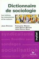 Couverture du livre « Dictionnaire de sociologie (édition 1997) » de Jean Etienne aux éditions Hatier