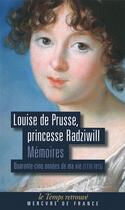 Couverture du livre « Mémoires » de Louise De Prusse aux éditions Mercure De France