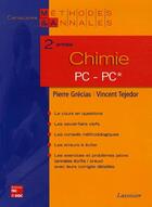 Couverture du livre « Chimie ; PC-PC ; 2e année » de Pierre Grecias aux éditions Tec Et Doc