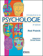 Couverture du livre « Introduction a la psychologie » de Plotnik Rod aux éditions Cheneliere Mcgraw-hill