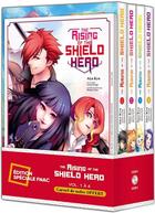 Couverture du livre « The rising of the shield hero ; t.1 à t.4 » de Yusagi Aneko et Kyu Aiya aux éditions Bamboo