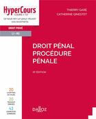 Couverture du livre « Droit pénal ; procédure pénale (édition 2022) » de Catherine Ginestet et Thierry Gare aux éditions Dalloz