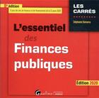 Couverture du livre « L'essentiel des finances publiques (édition 2020) » de Stephanie Damarey aux éditions Gualino
