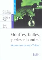 Couverture du livre « Gouttes, bulles, perles et ondes (édition 2005) » de De Gennes/Quere aux éditions Belin Education