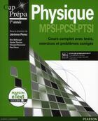 Couverture du livre « Physique cap prepa + etext » de Bellanger Eric aux éditions Pearson