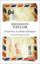 Couverture du livre « Inconnu à cette adresse » de Kathrine Kressmann Taylor aux éditions Autrement