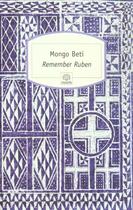 Couverture du livre « Remember ruben » de Mongo Beti aux éditions Motifs