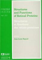 Couverture du livre « Struct Et Fonct Retinopro » de Rigaud D aux éditions John Libbey