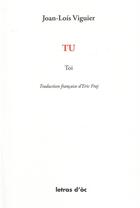 Couverture du livre « Tu / Toi » de Jean-Louis Viguier aux éditions Letras D'oc