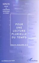Couverture du livre « Pour une lecture plurielle du temps » de Revue Impacts aux éditions L'harmattan
