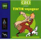 Couverture du livre « Coffret Tintin voyageur : livre Tintin grand voyageur du siècle + 2 figurines » de  aux éditions Geo