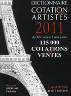 Couverture du livre « Remax ; dictionnaire de côtation des artistes (édition 2011) » de  aux éditions Larousse