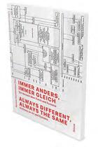 Couverture du livre « Always different, always the same ; an essay on art and systems » de Lynn Kost aux éditions Snoeck