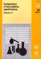 Couverture du livre « Compendium of food additive specifications, addendum 13 (fao food and nutrition papers, vol.52) » de  aux éditions Fao