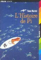 Couverture du livre « L'histoire de pi » de Yann Martel aux éditions Gallimard-jeunesse