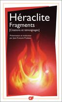 Couverture du livre « Fragments » de Heraclite aux éditions Flammarion