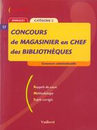 Couverture du livre « Concours De Magasinier En Chef Des Bibliotheques » de Jerome Brunet aux éditions Vuibert