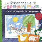 Couverture du livre « J'apprends a dessiner/les animaux de la campagne » de  aux éditions Piccolia