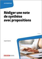 Couverture du livre « Rédiger une note de synthèse avec propositions (2e édition) » de Joseph Salamon aux éditions Territorial