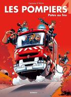 Couverture du livre « Les pompiers Tome 4 : potes au feu » de Christophe Cazenove et Stedo aux éditions Bamboo