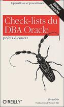 Couverture du livre « Check-lists du DBA oracle » de Net Reveal aux éditions Ellipses