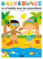 Couverture du livre « Je M'Habille Avec Les Autocollants La Plage » de Carmen Busquets aux éditions Lito
