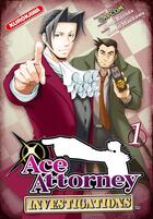 Couverture du livre « Ace attorney investigations Tome 1 » de Kazuo Maekawa et Kenji Kuroda aux éditions Kurokawa