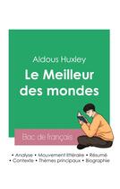 Couverture du livre « Réussir son Bac de français 2023 : Analyse du Meilleur des mondes d'Aldous Huxley » de Aldous Huxley aux éditions Bac De Francais