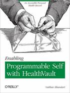 Couverture du livre « Enabling Programmable Self with HealthVault » de Vaibhav Bhandari aux éditions O'reilly Media