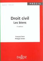 Couverture du livre « Dt Civil. Les Biens 5e Precis » de Francois Terre aux éditions Dalloz