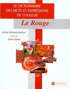 Couverture du livre « Le rouge » de Mollard-Desfour A. aux éditions Cnrs