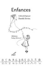 Couverture du livre « Enfances » de Daniele Duteil et Nadege Moullet et Collectif aux éditions Pippa