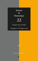 Couverture du livre « L'optatif à travers les langues : the optative ; a cross-linguist study » de Nina Dobrushina et Thierry Ruchot aux éditions Pu De Caen