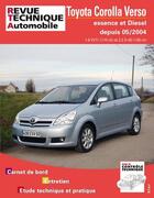 Couverture du livre « RTA b705.5 Toyota Corolla Verso 110 vvt-i + 136 d4-d » de Etai aux éditions Etai