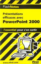 Couverture du livre « Powerpoint 2000 ; Presentation » de Idg aux éditions First Interactive