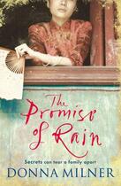 Couverture du livre « The Promise of Rain » de Donna Milner aux éditions Quercus Publishing Digital
