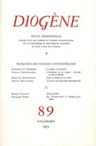 Couverture du livre « Diogene 89 » de Collectifs Gallimard aux éditions Gallimard