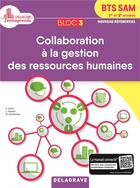 Couverture du livre « Collaboration à la gestion des ressources humaines ; livre de l'élève » de Sybille Geslin et Linda Haddab et Mickael Inphayvong aux éditions Delagrave