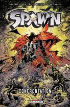 Couverture du livre « Spawn Tome 9 : confrontation » de Greg Capullo et Brian Holguin et Todd Mcfarlane aux éditions Delcourt