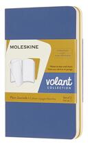 Couverture du livre « Cahier volant xs blanc bleu-moutarde 2 exemplaires » de  aux éditions Moleskine