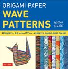 Couverture du livre « Origami paper ; wave patterns » de  aux éditions Tuttle